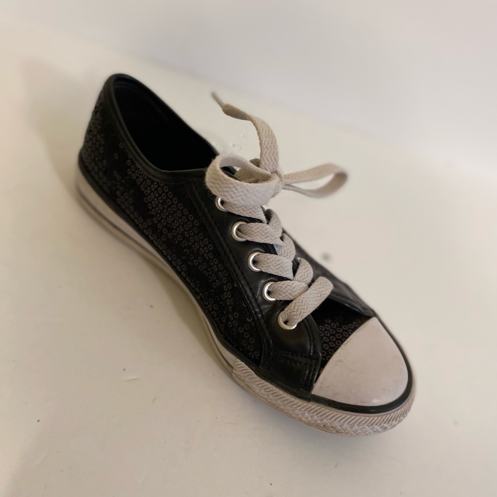Double Platinum - Black (CHUX) glitter sneakers, Size: 6 - Picture 2 of 8